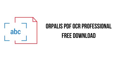 ORPALIS PDF OCR Professional 